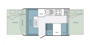 Caravan Layout - Caravans For Hire Mandurah
